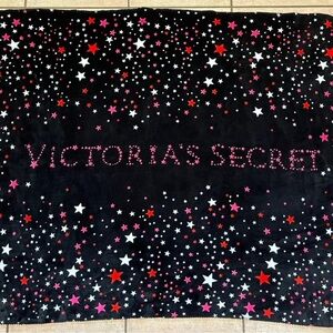 Victoria's Secret Black Starry Blanket